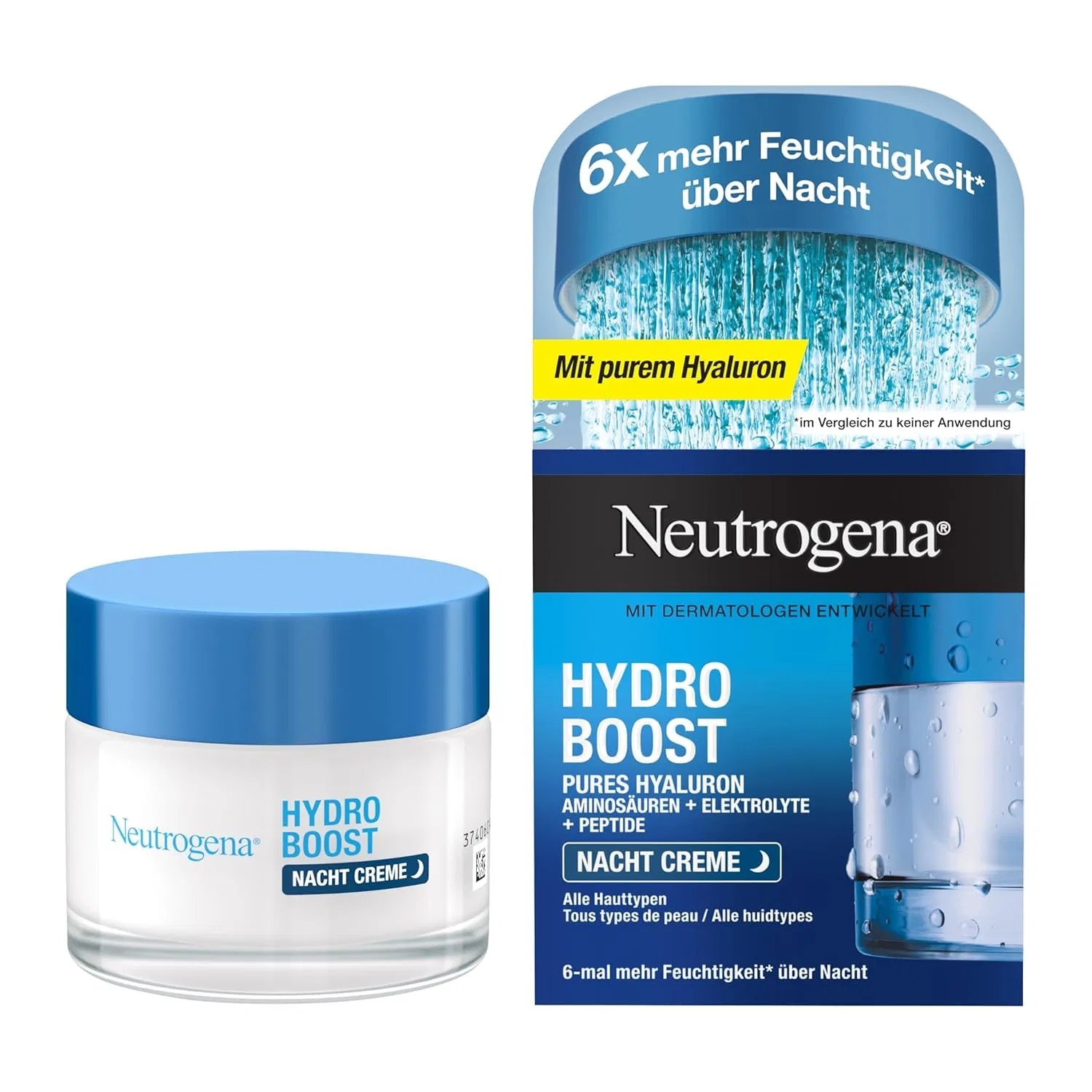 Крем для лица Neutrogena — Ночной Hydro Boost, 50 мл