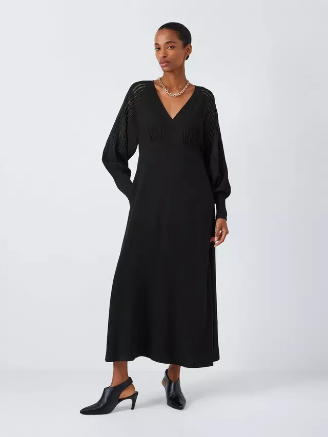 

Платье John Lewis Cutwork Batwing Midi, черный