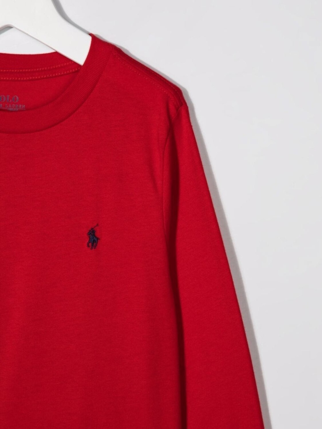Ralph Lauren футболка с длинными рукавами и вышитым логотипом, красный — фото 3