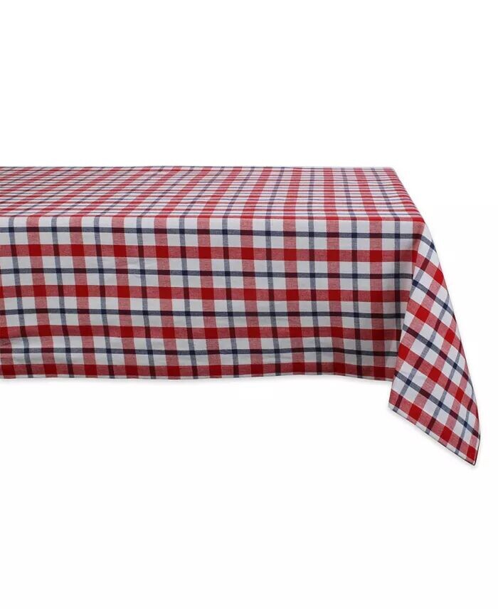 

Американская клетчатая скатерть 60 x 84 дюйма Design Imports, мультиколор