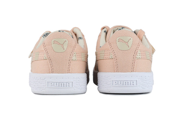Кроссовки basket canvas little 'time 4 change - pink sand' Puma, розовый — фото 4