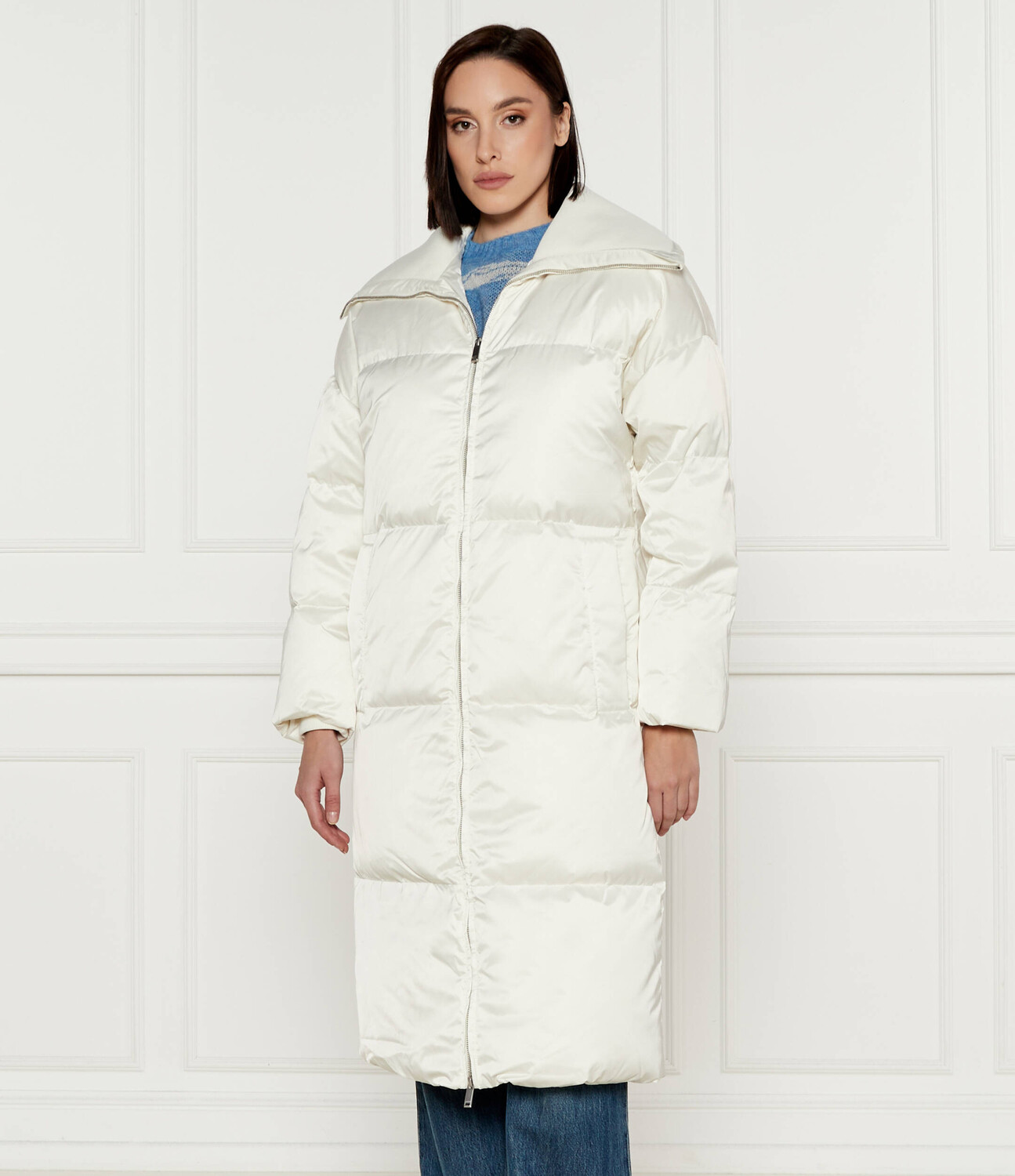 

Пуховое пальто Calvin Klein, белый