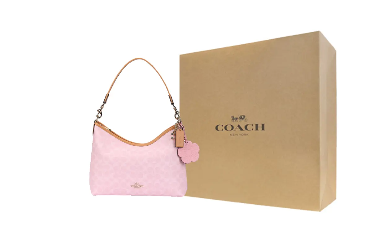 

Сумка через плечо Valentine's Day Limited Edition Laurel из искусственной кожи, большая женская COACH, gift box set (basic set+желтый box)