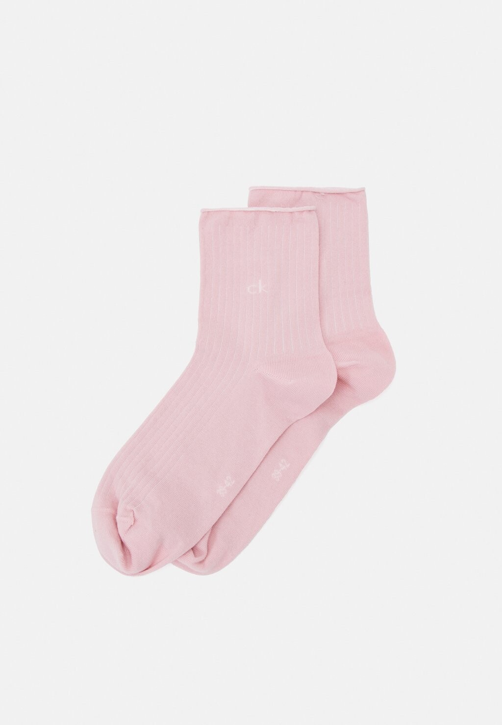 Носки WOMEN SHORT SOCK ROLL TOP 2 PACK Calvin Klein, розовый — фото 2