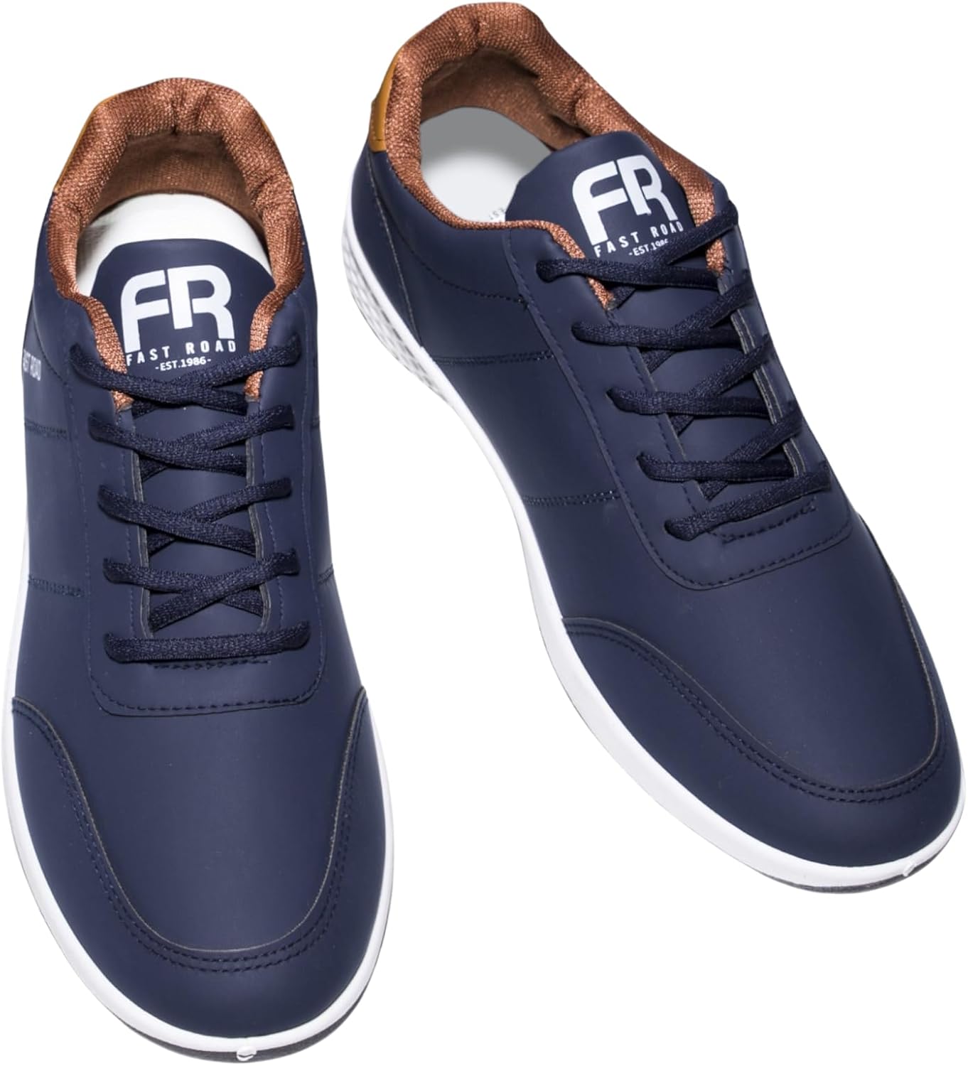 

Кеды Fast Road Dusk с низким верхом из искусственной кожи - темно-синие, с теплой коричневой подкладкой Generic