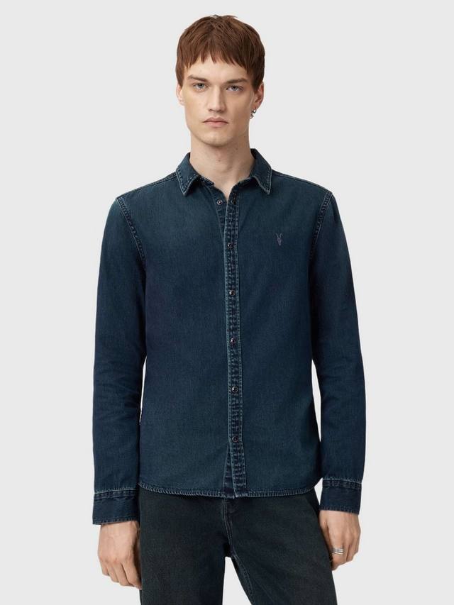 

Футболка Gleason из органического хлопка Regular Fit AllSaints, Blue
