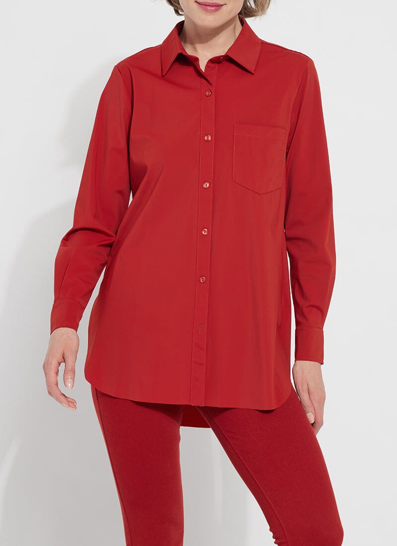 

Рубашка Schiffer Button Down - матово-красная Lysse