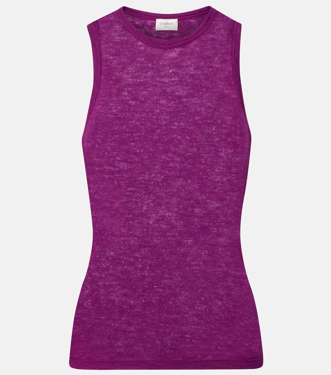 

Майка из кашемира и шелка Saint Laurent, Violet