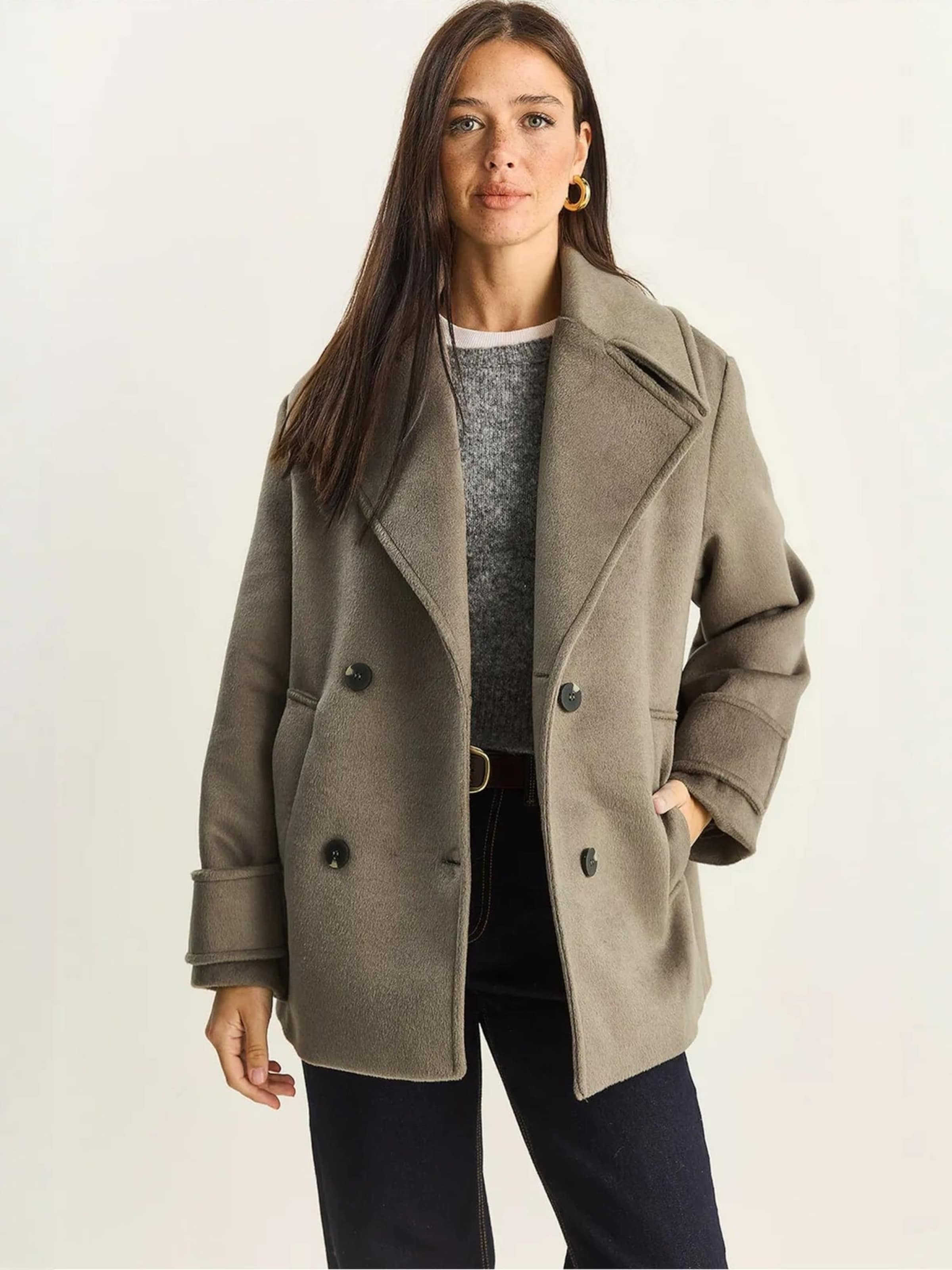 

Bianco Lucci Межсезонное пальто в бежевом цвете