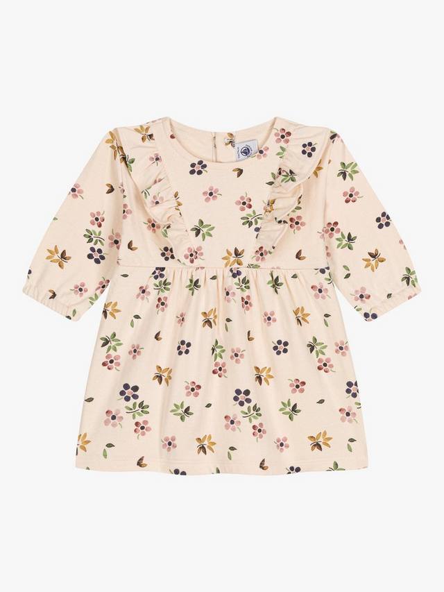 

Детское трикотажное платье из тюбика Petit Bateau, цвет Avalanche/Multi