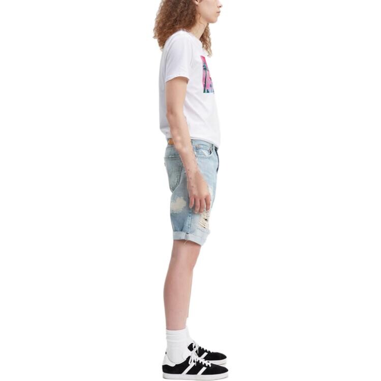 Мужские шорты Levi's 511 Slim Cut-Off с мармеладными мишками Levi’S, светло-голубой — фото 4