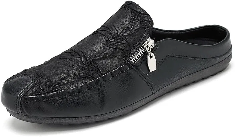 Лоферы мужские с молнией, Black SayfuR