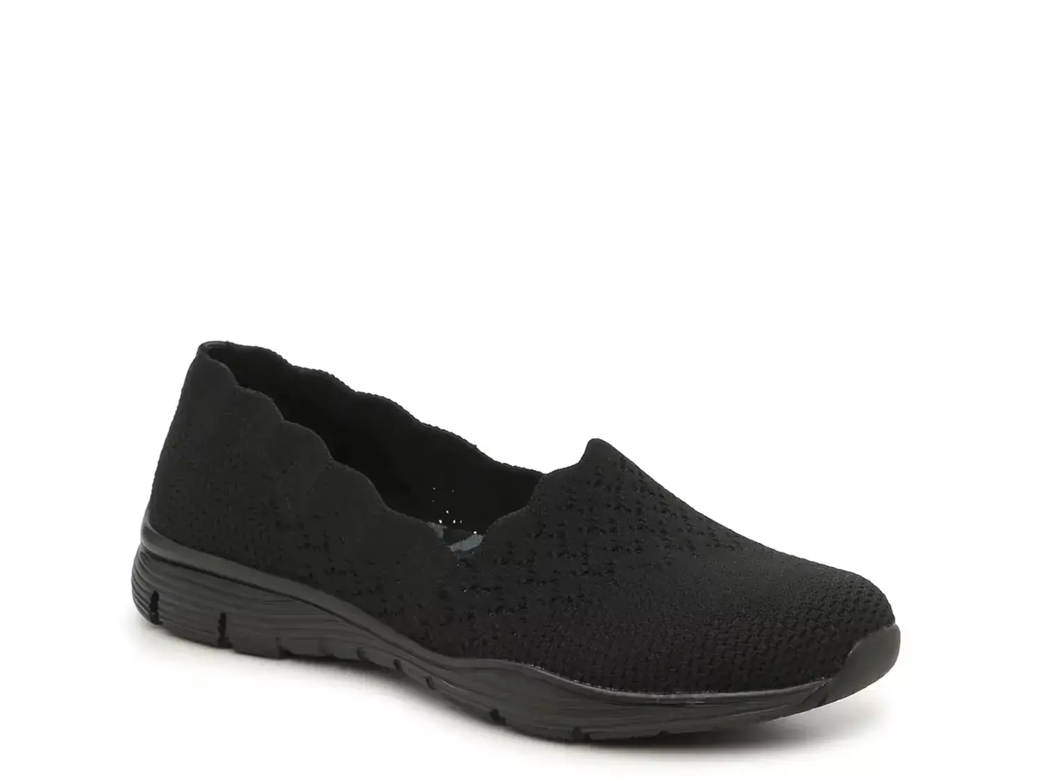 Слипоны Seager Scallop Skechers, Black