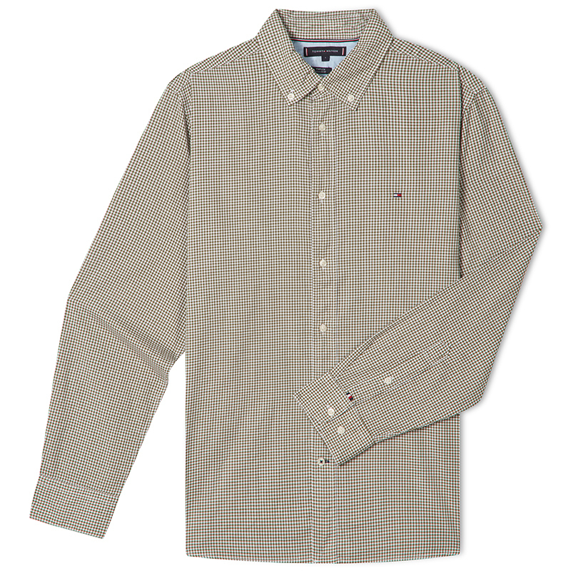 

Приталенная рубашка мужская Tommy Hilfiger, темно-зеленый