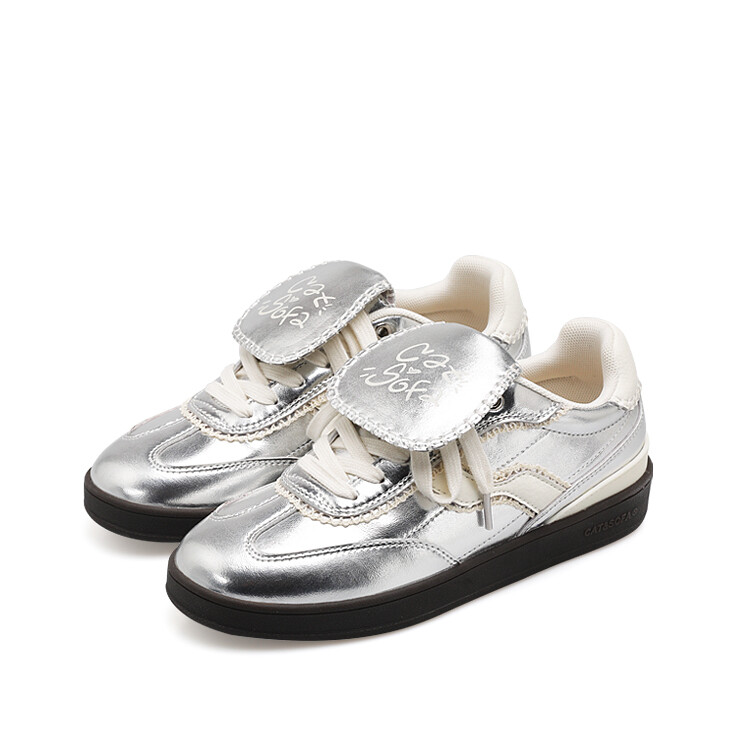 

Кроссовки Cat&Sofa Skateboarding Shoes Unisex Low-top Silver, серебряный, Серый, Кроссовки Cat&Sofa Skateboarding Shoes Unisex Low-top Silver, серебряный