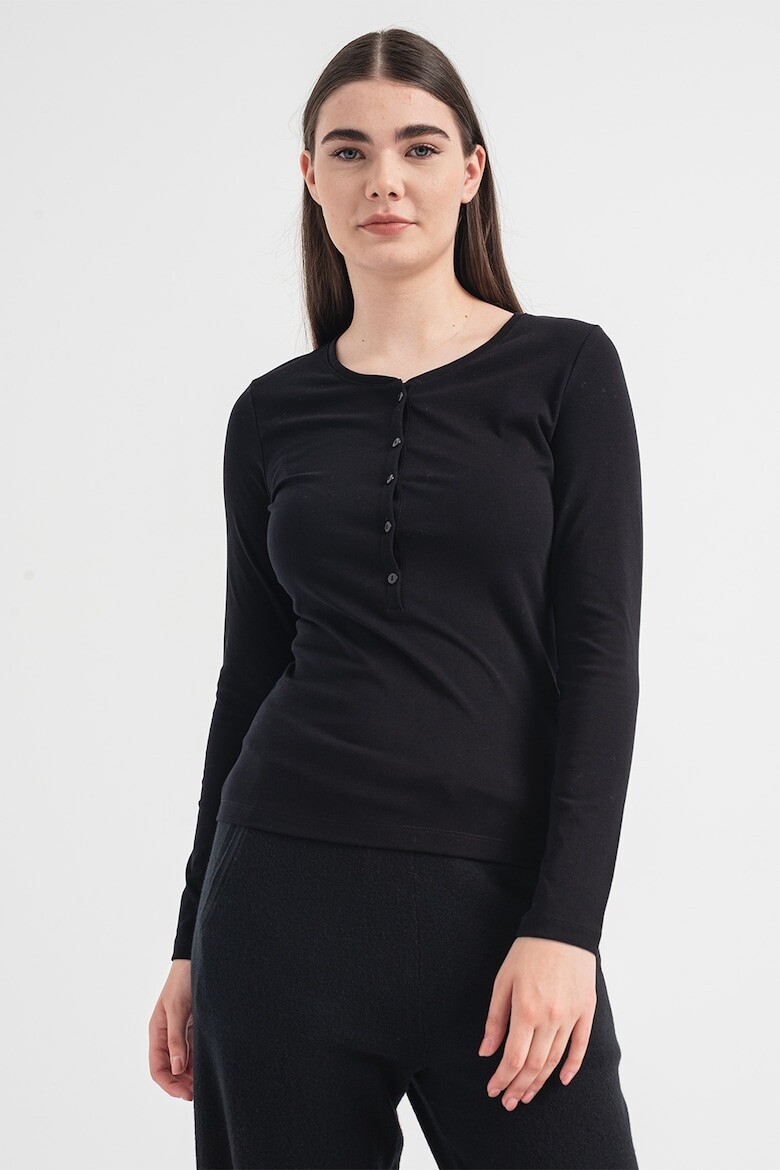 

Блузка Хенли Banana Republic, черный