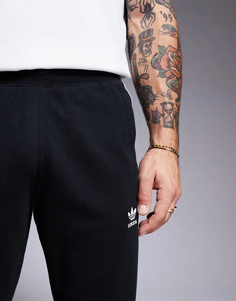 Джоггеры с тремя полосками черного цвета adidas Originals — фото 2