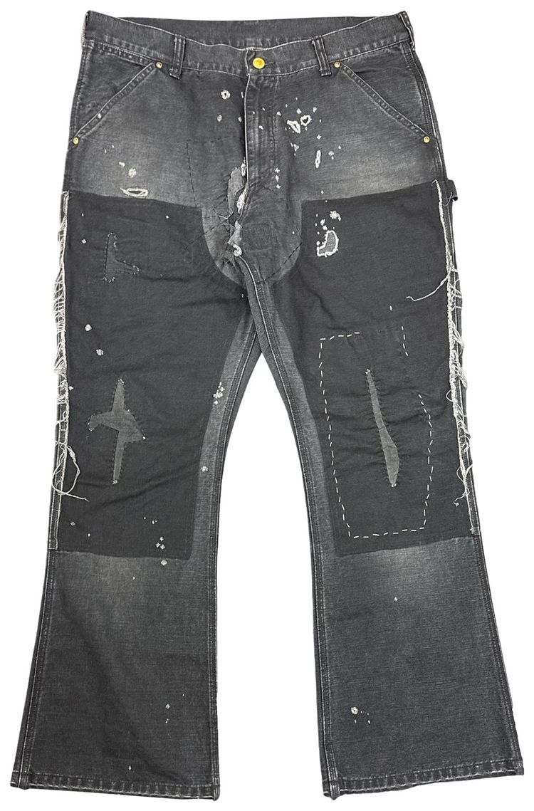

Брюки SAINT Mxxxxxx Double Knee Duck Pants 'Black', черный