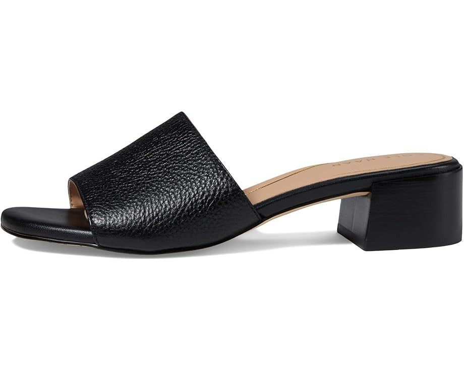 Cole Haan Calli W31483 Sandal Women's  Black Leather Block Heel VER231 — фото 2