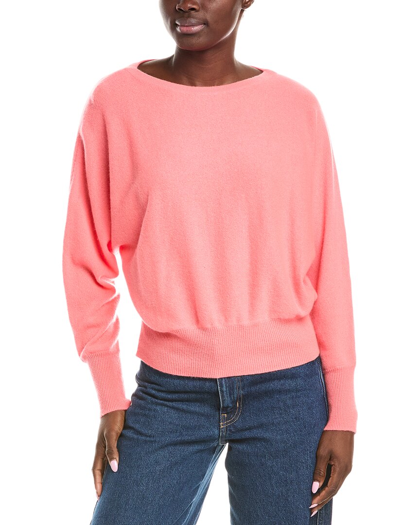 

Кашемировый свитер Brodie Cashmere Anya с вырезом-лодочкой, оранжевый