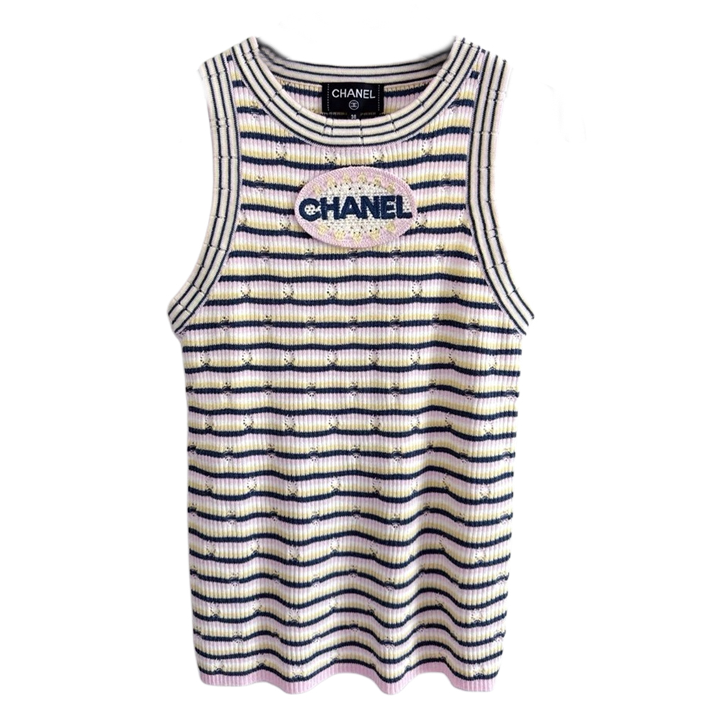 

25P Весенне-летняя коллекция Топ Женский CHANEL, розовый