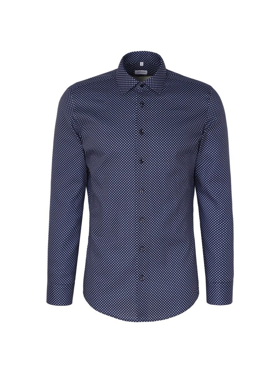 

Рубашка SEIDENSTICKER Slim fit Button Up Smart Essentials, темно-синий