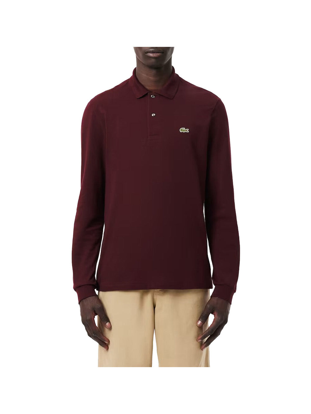 

Бордо мужская рубашка поло Lacoste