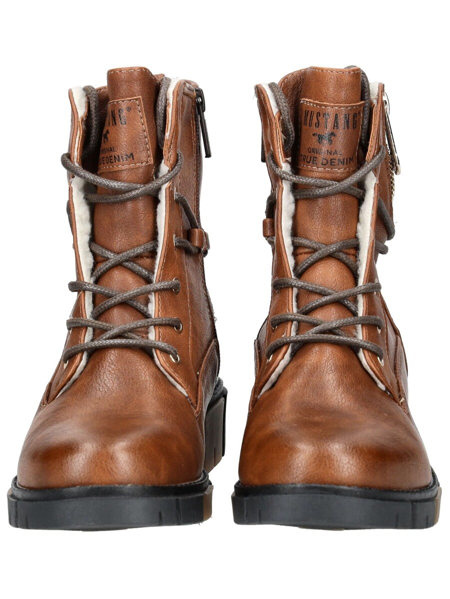 Ботильоны на шнуровке MUSTANG Lace-Up Ankle Boots, цвет chestnut brown — фото 3