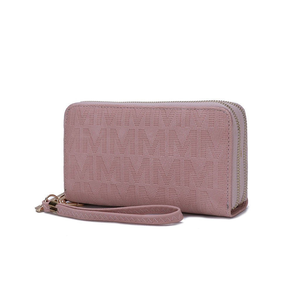 

Кошелек-кошелек Lisbette Wristlet Handbag M Signature MKF Collection By Mia K., розовый