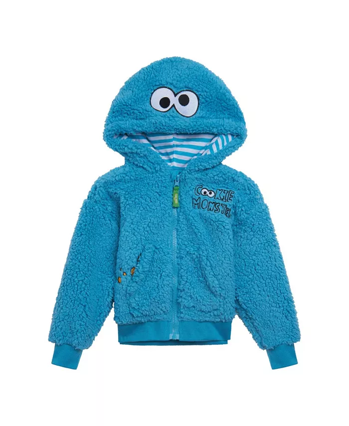 

Детский костюмный худи с молнией для мальчиков Sesame Street, синий
