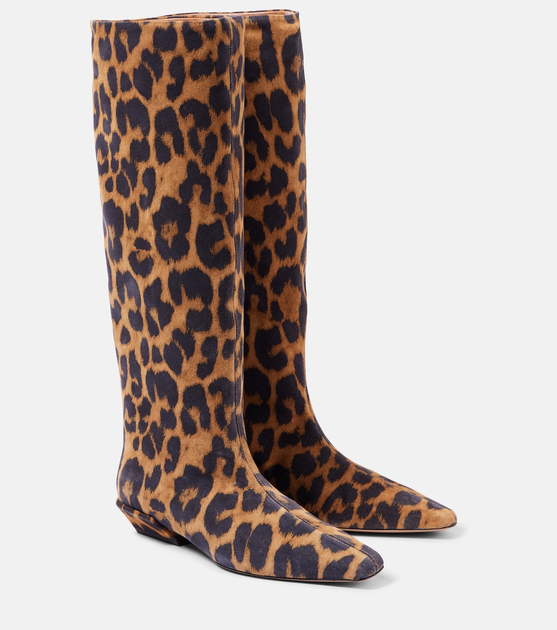 Замшевые сапоги до колена Bettina 25 Paris Texas, Natural Leopard