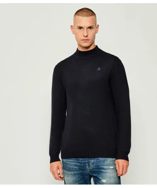 

Шерстяная полуводолазка Regular fit Karl Lagerfeld, синий