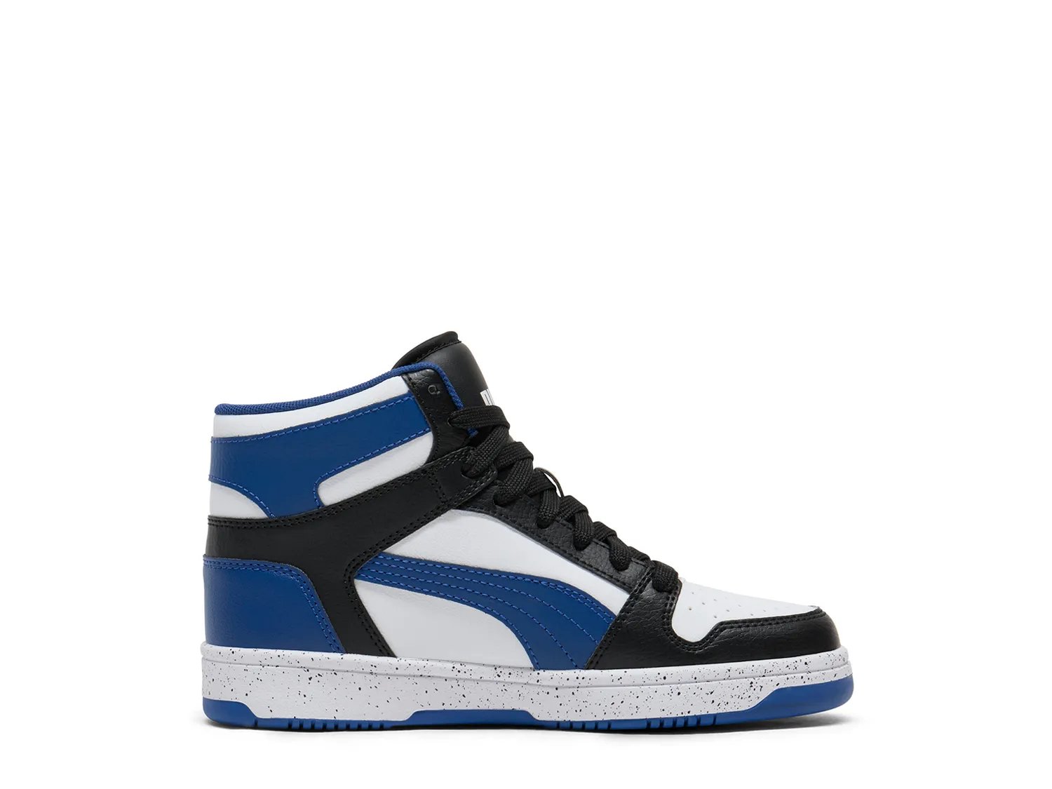 Кроссовки Puma Rebound Layup RCL High-Top Sneaker - Kids', белый/черный/синий — фото 2