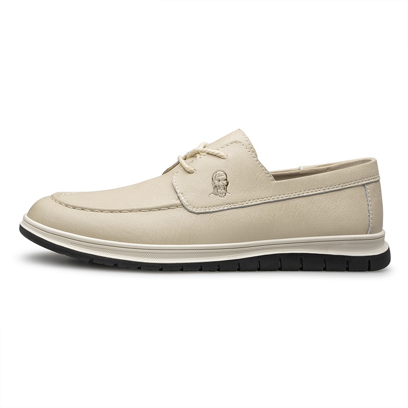 

LAORENTOU Мужские повседневные кеды Low Top бежевые, цвет Beige