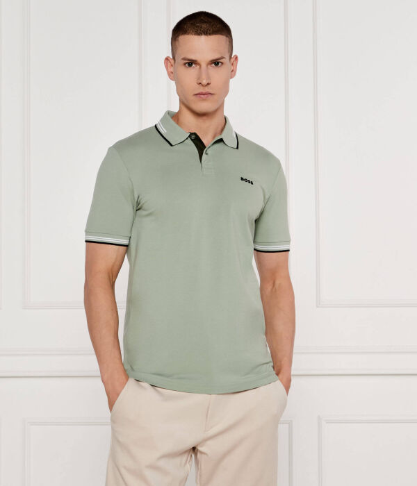

Рубашка поло Slim fit Boss Green, зеленый