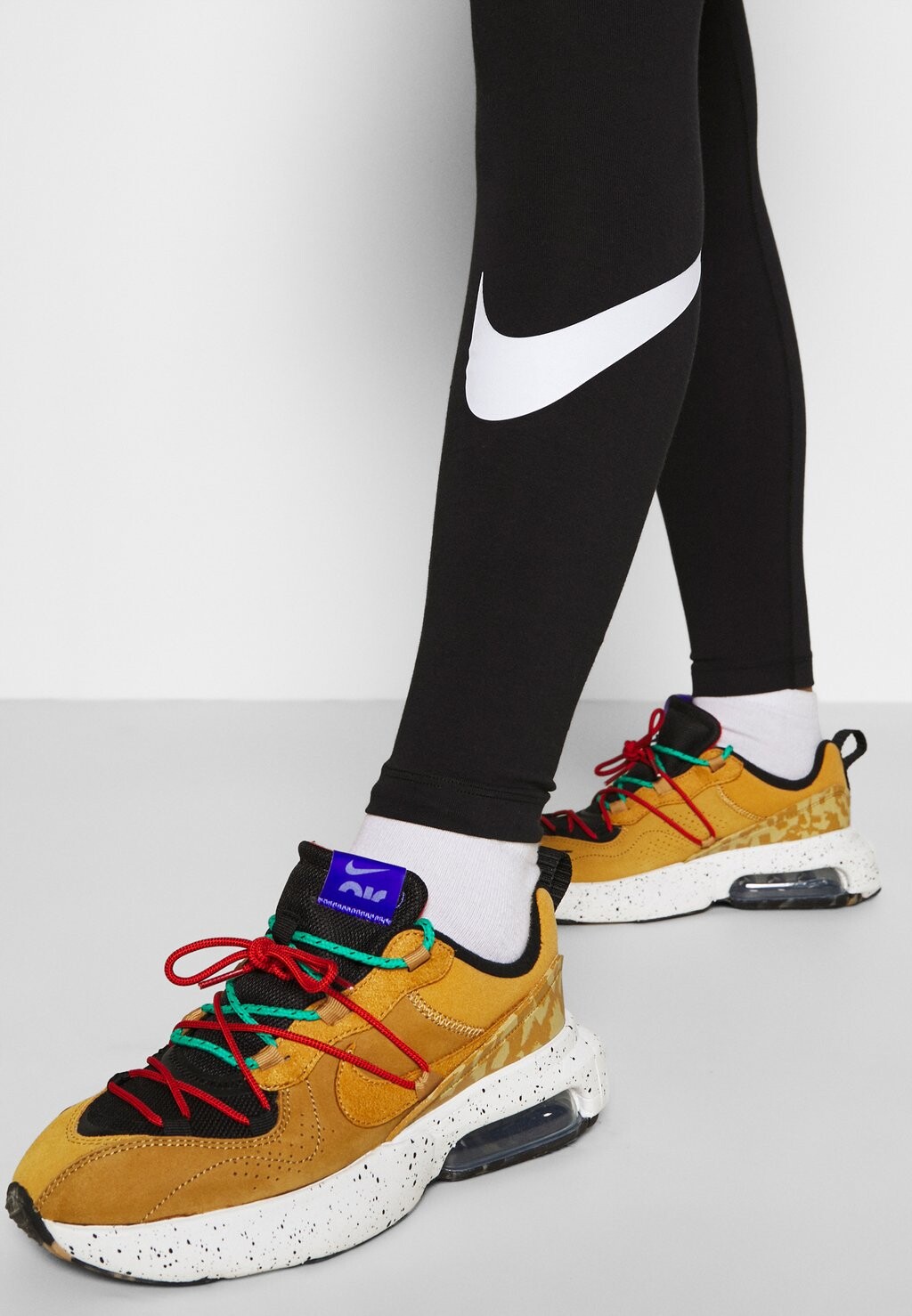 Леггинсы Nike, черно-белый — фото 4