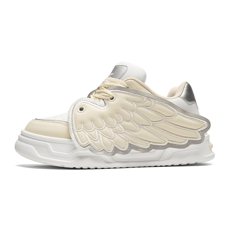 

BANGNEY Кроссовки для скейтбординга Angel Wings Wear Resistant дышащие на низком ходу с эффектом увеличения роста унисекс экрю, цвет Ecru