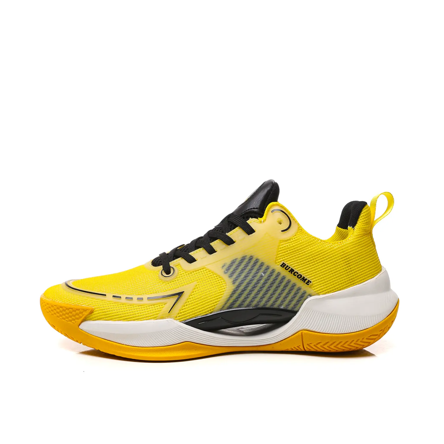 

Амортизирующие устойчивые к истиранию дышащие низкие баскетбольные кроссовки unisex BURCOME, War желтый