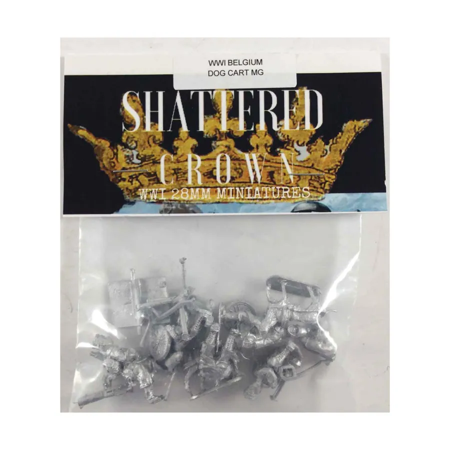 

Тележка для собак Бельгии MG, WWI Shattered Crown Miniatures - Belgium (28mm)