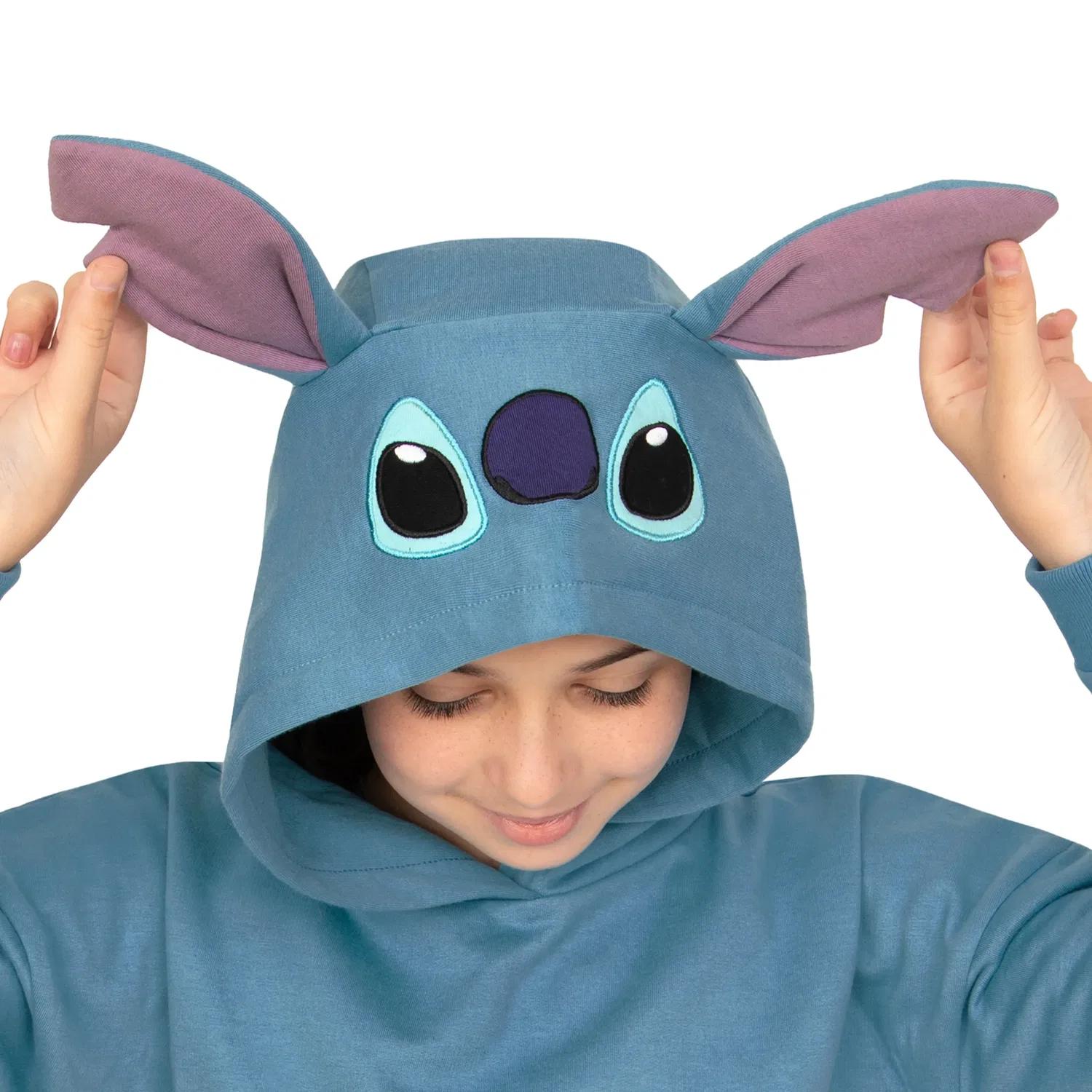Худи длинное Lilo and Stitch Disney, синий — фото 3