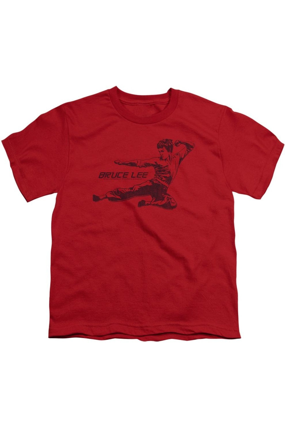 

Футболка с коротким рукавом для детей "Line Kick" Bruce Lee Gildan, красный
