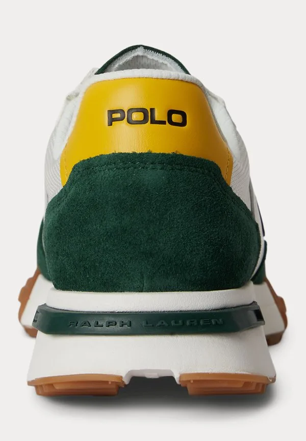 Кроссовки eldridge с замшевыми вставками Polo Ralph Lauren, Deckwash White/Forest/Yellow — фото 3