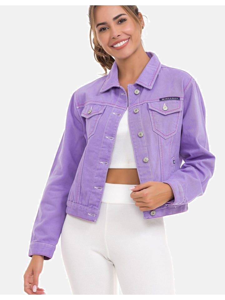 

Джинсовая куртка Cipo & Baxx Jeansjacke, цвет LILAC