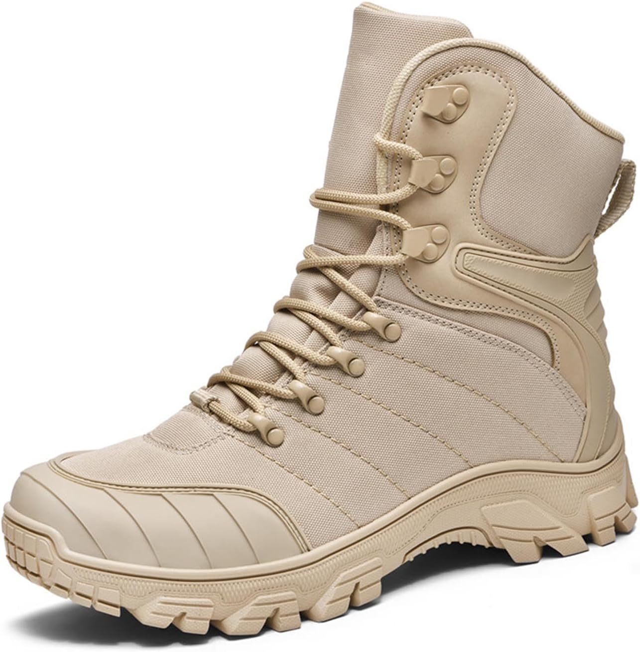 

Легкие мужские тактические ботинки для походов Maylrvjv, тренировки на свежем воздухе, полевые боевые учения, военные ботинки, альпинистские ботинки, бежевый
