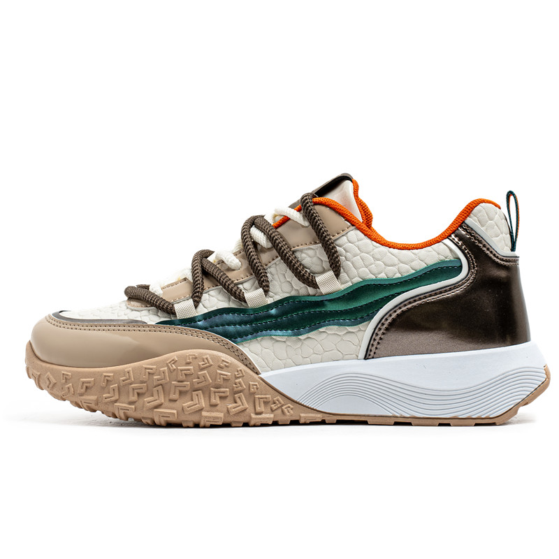 

Boogie Bear Скользостойкие амортизирующие лоу-топ скейтборд кроссовки мужские бежевый хаки, цвет Beige Khaki