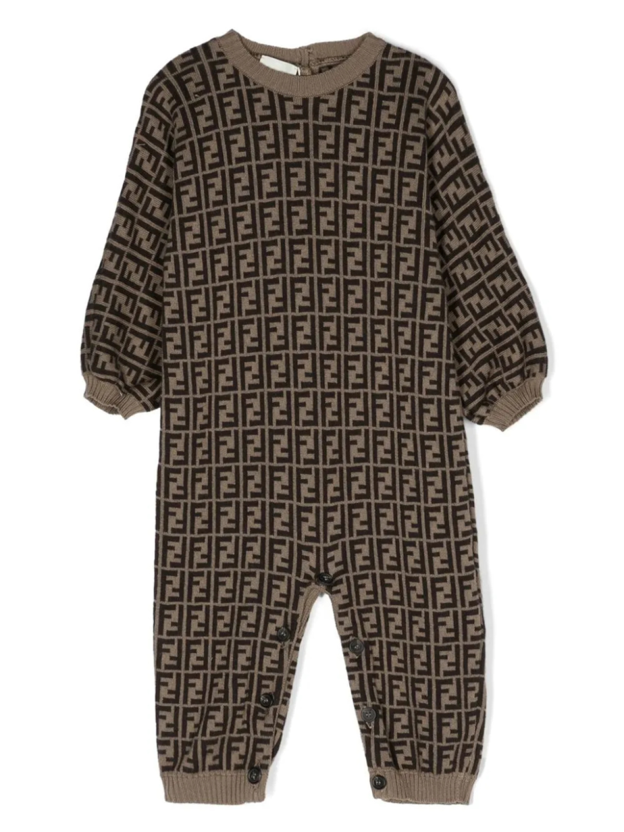 

Пижама с логотипом FF Fendi Kids, коричневый
