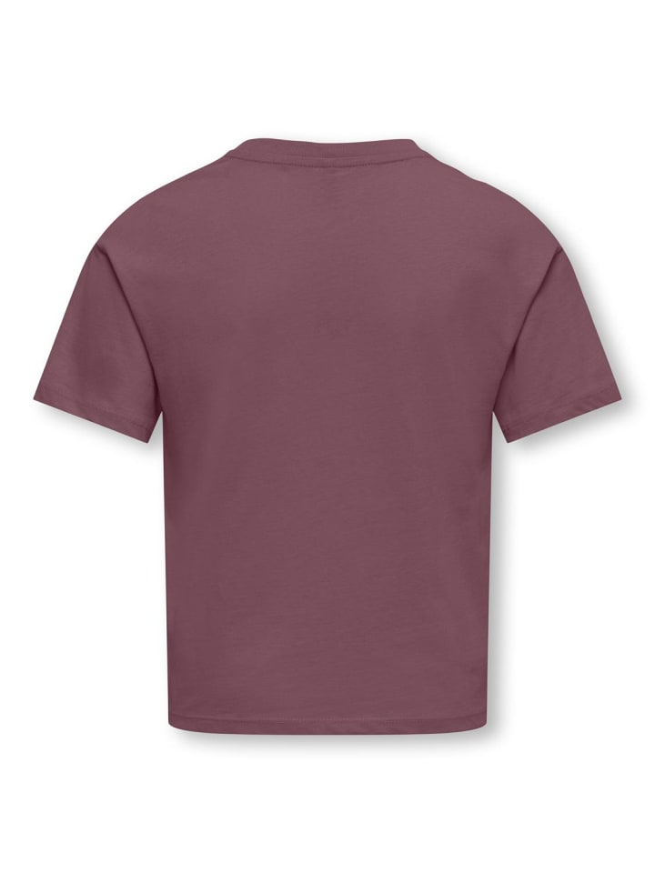 KIDS ONLY Футболка KOGMAIKEN LIFE CROP S/S ONLY, розово-коричневого цвета — фото 2