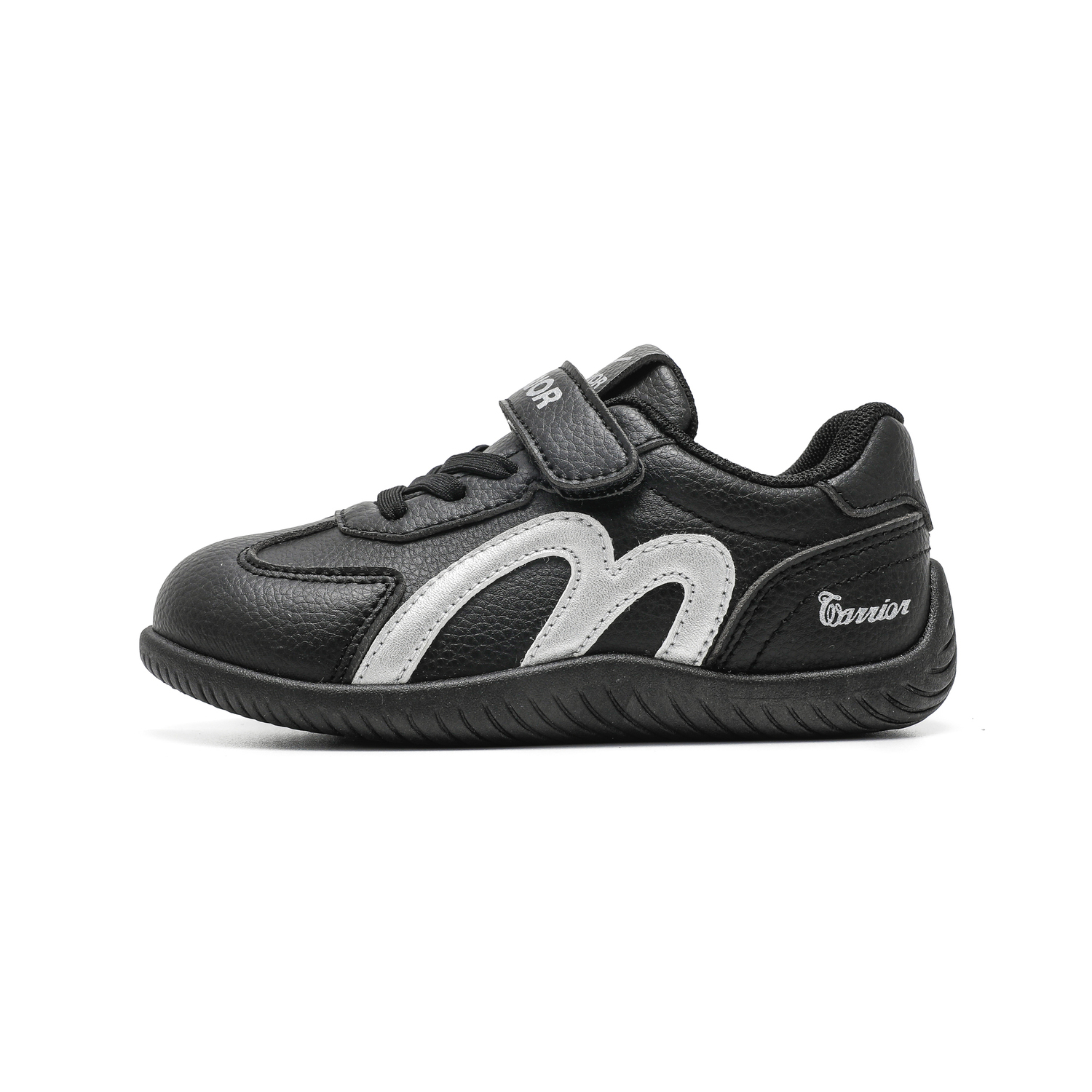 

Детские немецкие армейские кроссовки для девочек Lightweight Cushioning Slip Resistant Anti Kick Low top Casual WARRIOR, черный/серебро