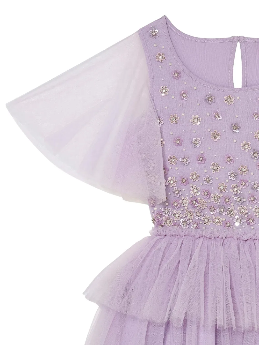 Многоярусное платье с декором Orchid Radiance Tutu Du Monde, фиолетовый — фото 3