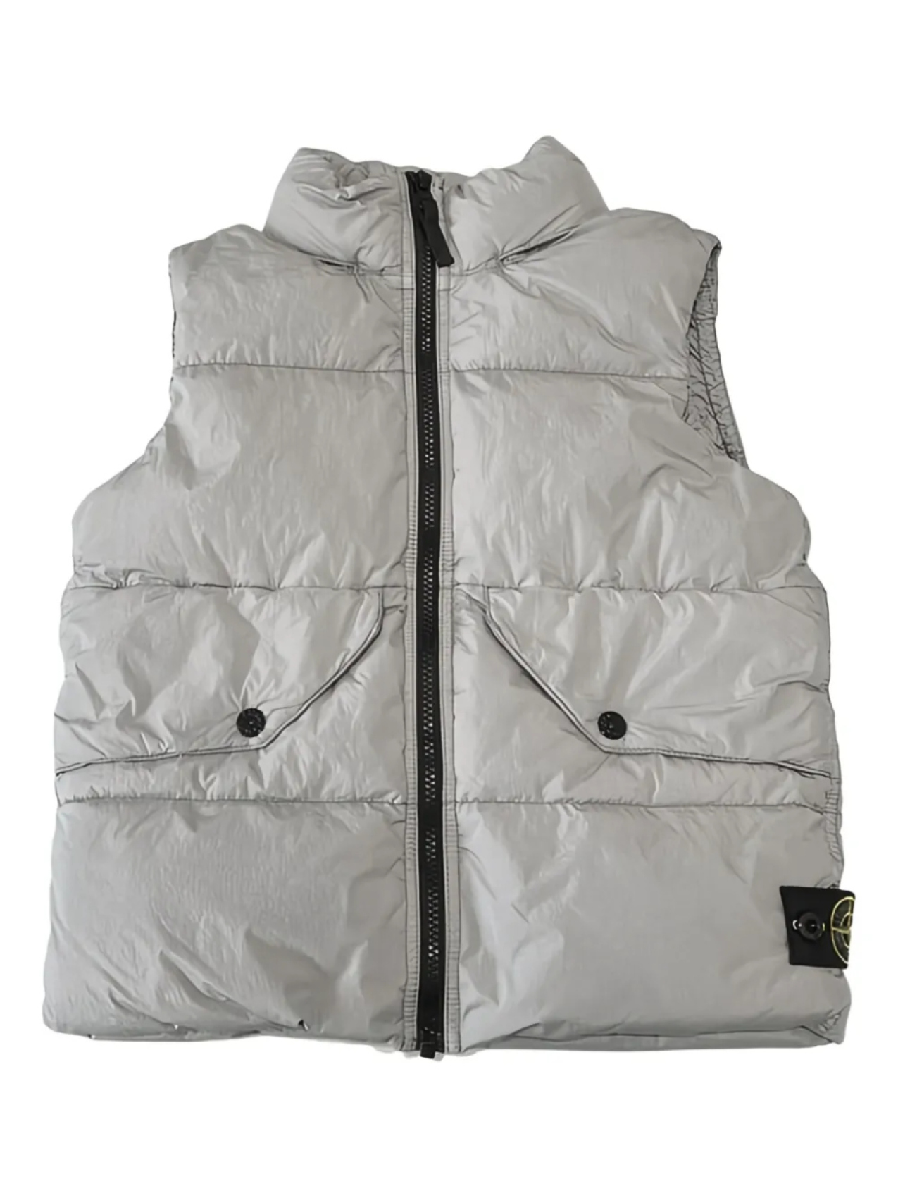 

Stone Island Junior жилет с нашивкой Compass, серый